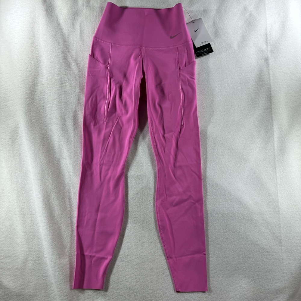 Nike Universa 7/8 length Fuchsia Leggings high waisted Barbie fairy preppy gym